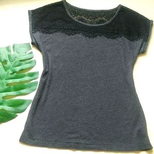 Ann Taylor Loft Floral Laced Blouse